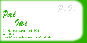 pal ipi business card